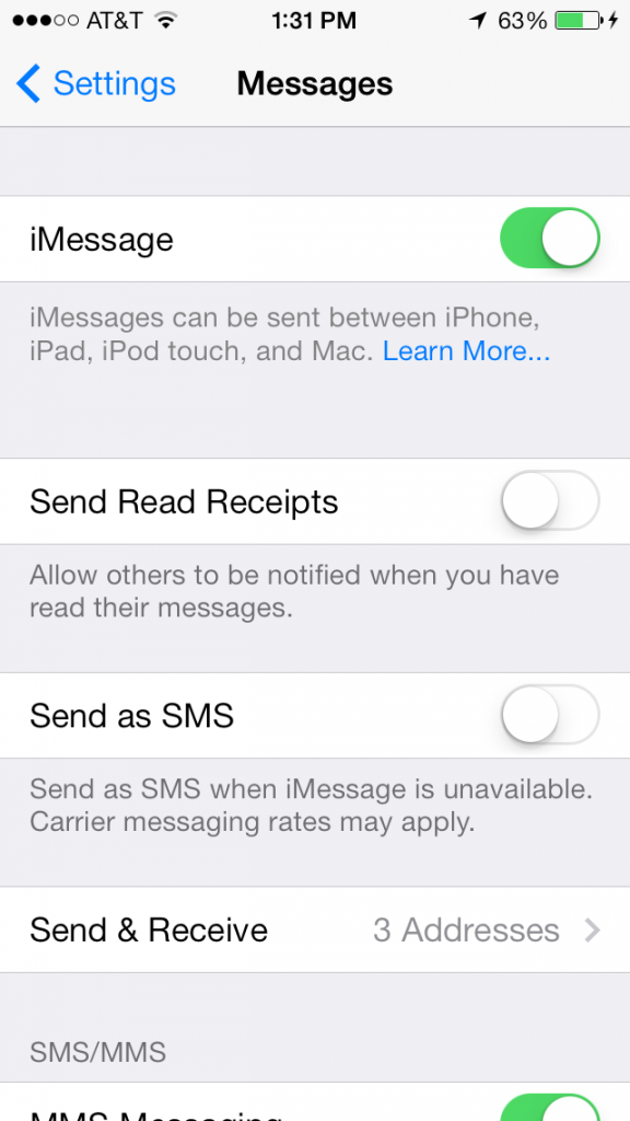 what are iphone read receipts